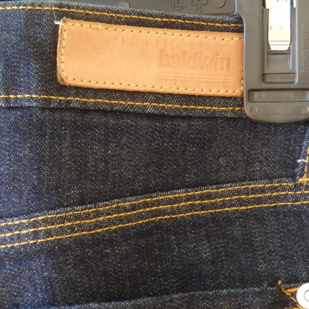 Baldwin dark rinse skinny ankle jeans The Rivington mid rise 30 - Picture 7 of 12